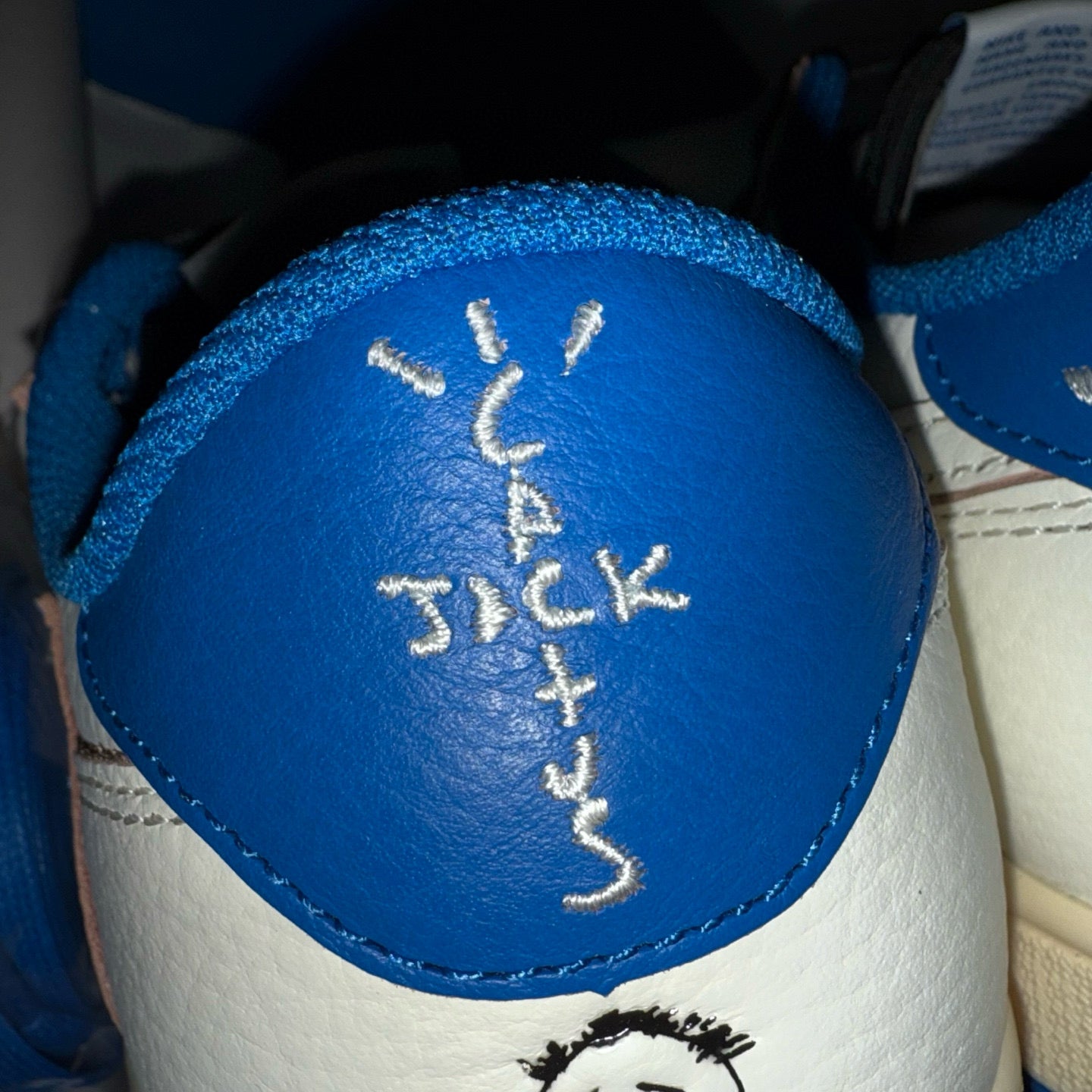 Jordan 1 Retro Low OG SP Fragment x Travis Scott Sail Military Blue