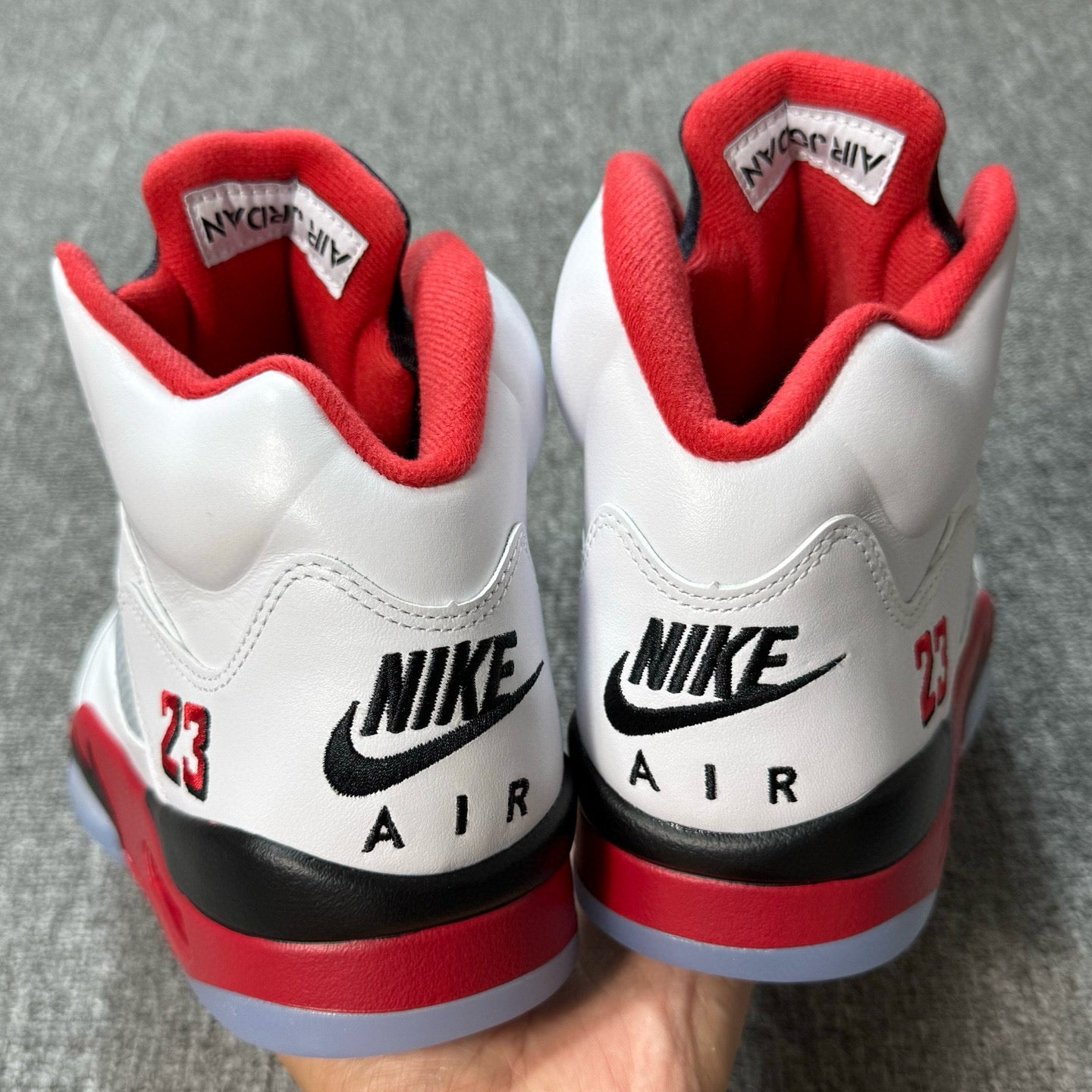 Jordan 5 Retro Fire Red Black Tongue (2025)