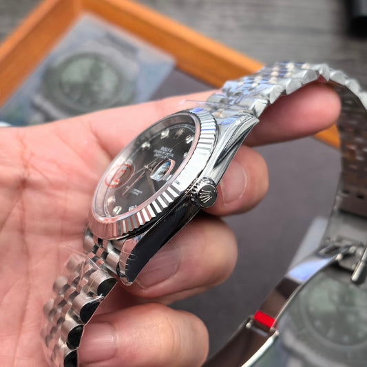 VS Factory Rolex Datejust 41 Slate Grey Diamond Dial