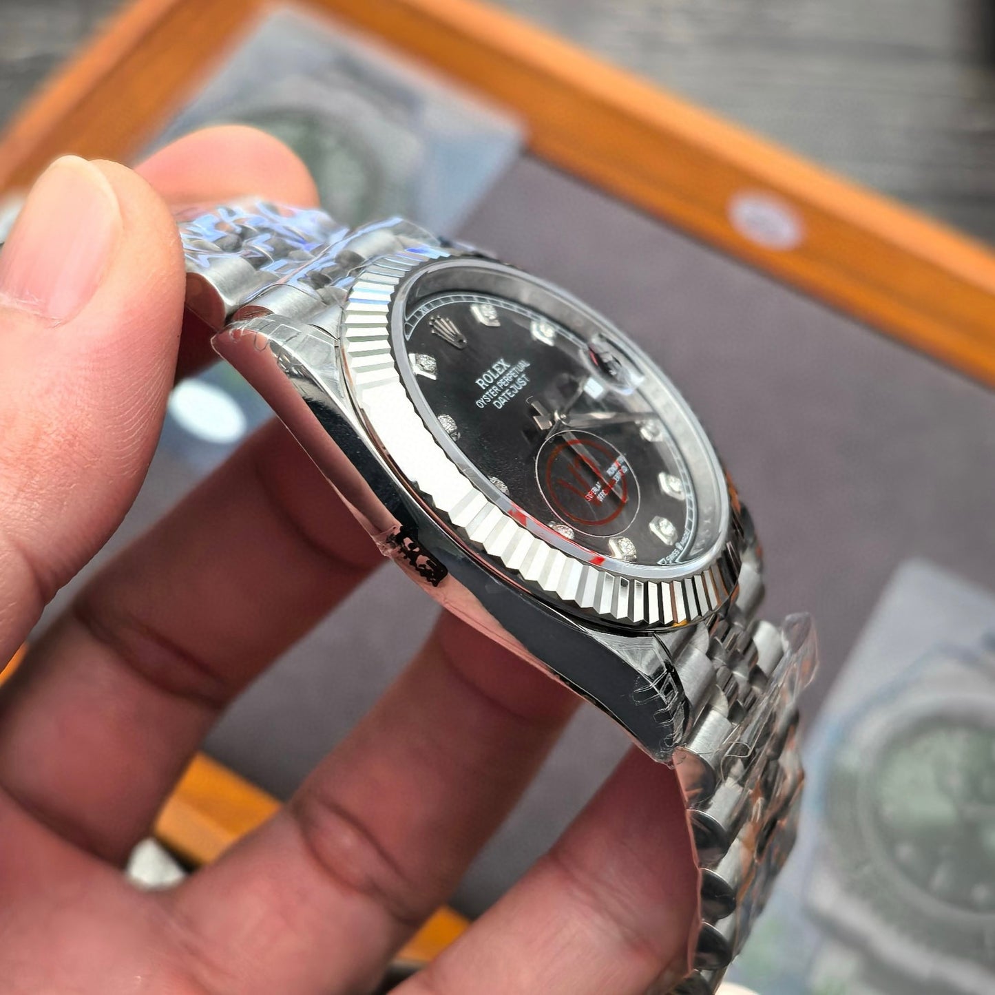 VS Factory Rolex Datejust 41 Slate Grey Diamond Dial