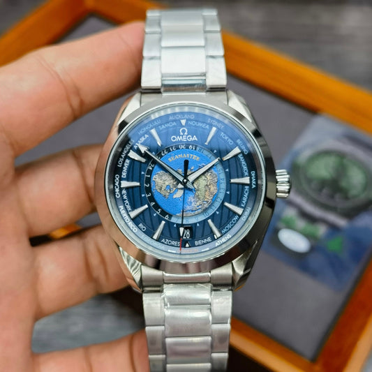 VS Factory Omega Seamaster Aqua Terra Worldtimer – Blue Dial