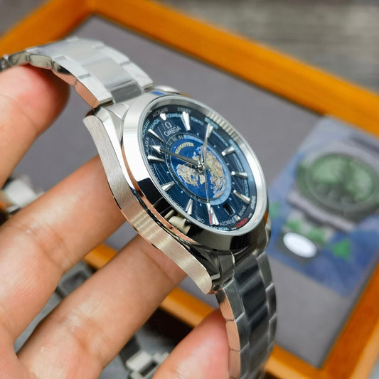 VS Factory Omega Seamaster Aqua Terra Worldtimer – Blue Dial