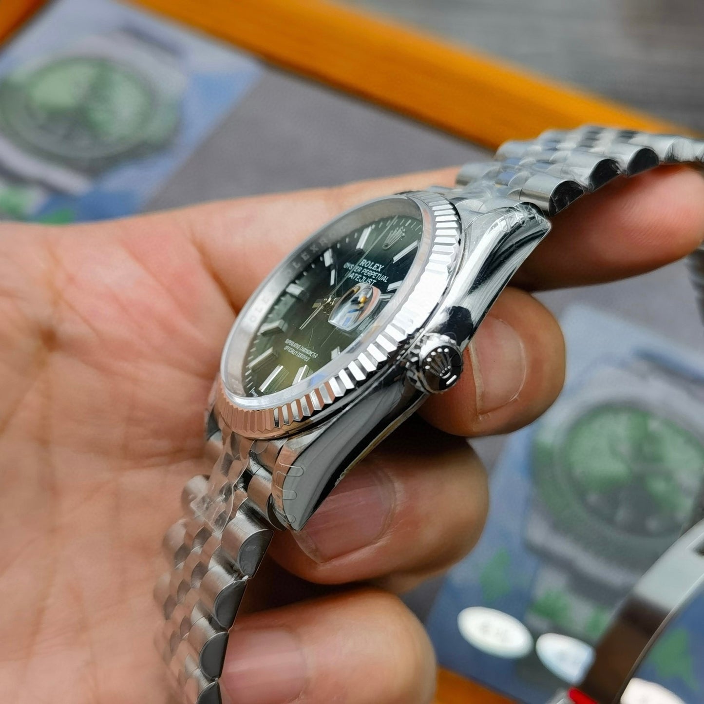 VS Factory Rolex Datejust 36 Green Dial / Jubilee / Cal. 3235