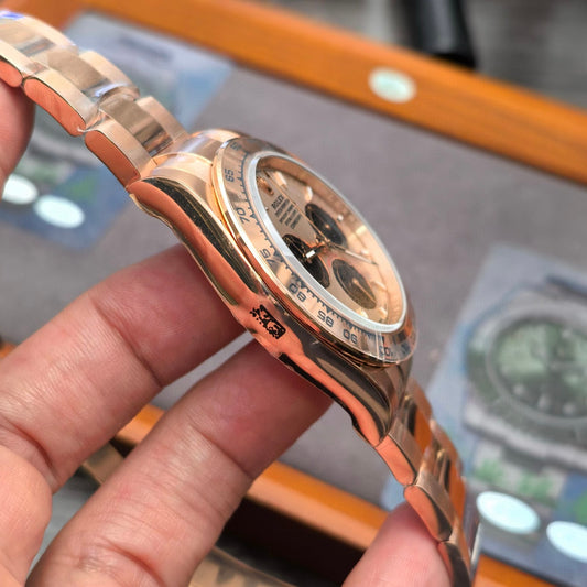 VS Factory Rolex Daytona Rose Gold / Champagne Dial / Cal. 4131