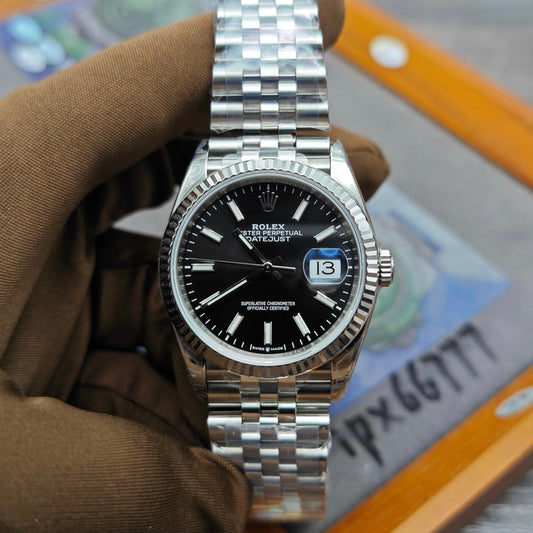 VS Factory Rolex Datejust 36 Black Dial / Jubilee / Cal. 3235