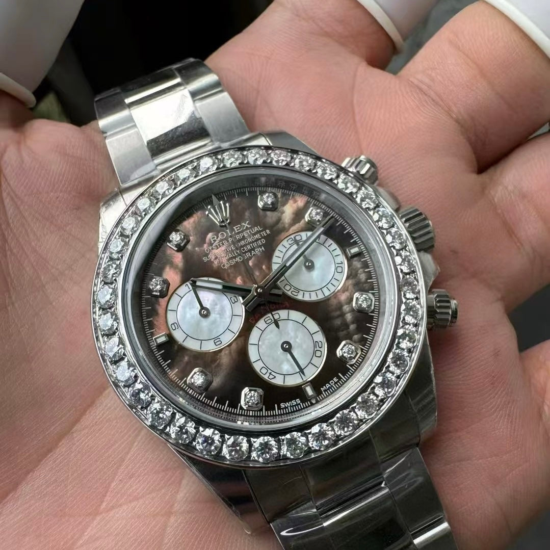 VS Factory V3 Rolex Daytona Diamond Bezel / Mother-of-Pearl Dial / Cal. 4131