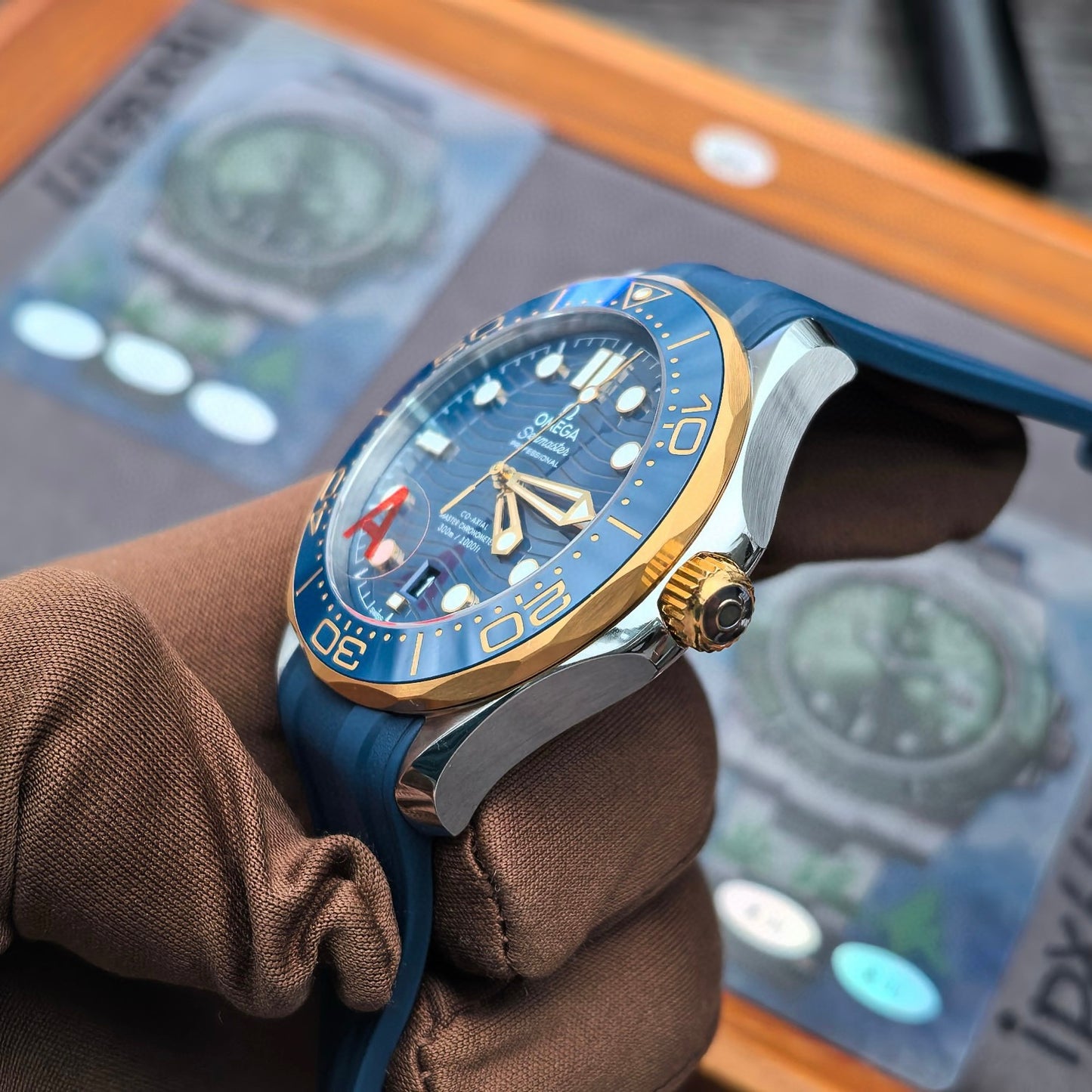 VS Factory V4 Omega Seamaster Diver 300M Blue Rubber / Cal. 8800